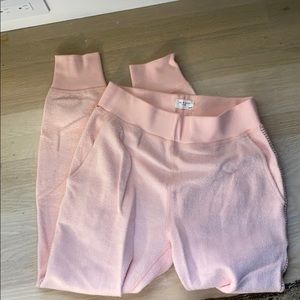 Rag and bone millennial pink terry sweat pant XS